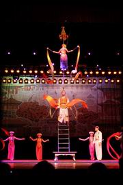 Acrobatics show at Chayang Theater Beijing