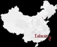 Taiwan location in China
