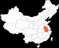 Hefei Location in Chinamap