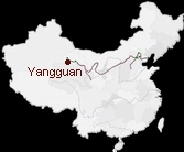 Yangguan in China Maps