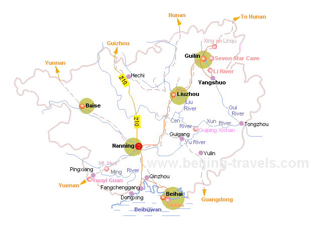 Guangxi map
