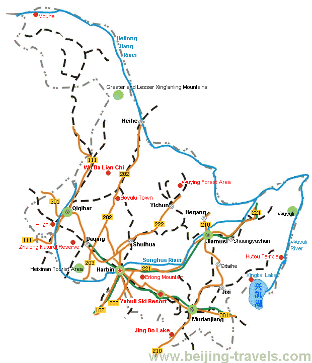 Hebei Map, Hebei Travel Map