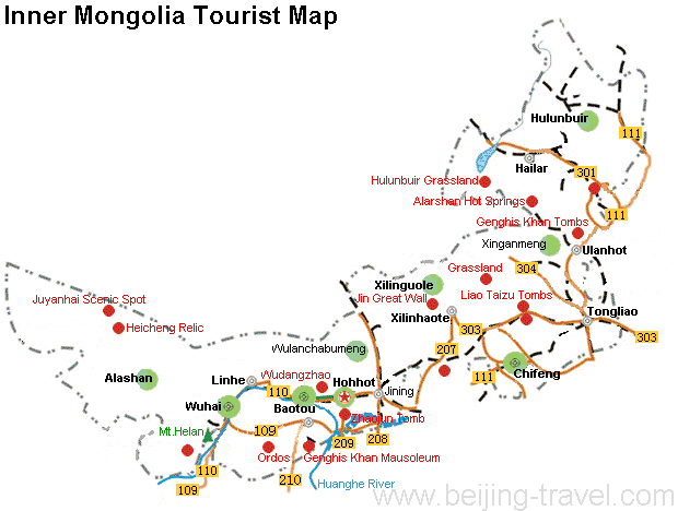 Hebei Map, Hebei Travel Map