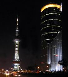 Shanghai oriental pearl TV tower