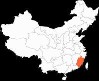 Xiamen Location in Chinamap